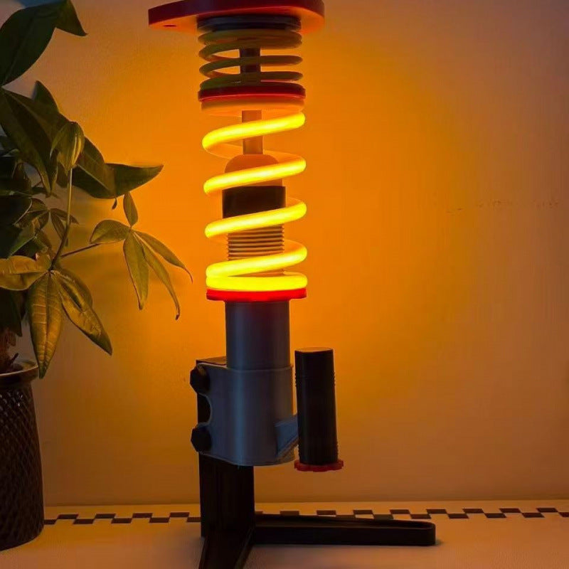 Car Shock Absorber Style Table Lamp with Switch